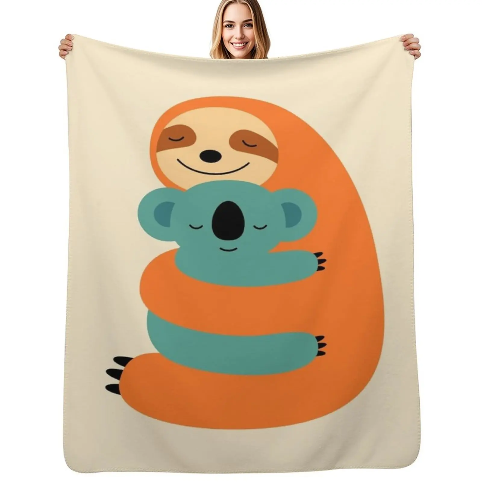 Stick Together Throw Blanket Durable Warm Blanket for Daily Home Use