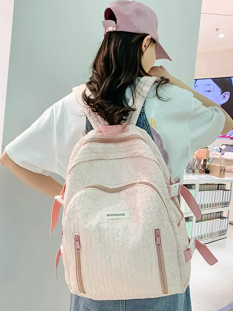 Mochila escolar estudantil para crianças, bolsas estudantis novas, bolsa de ombro para menina, mochila para laptop, moda feminina