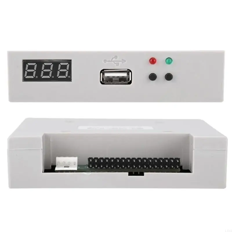 L9NA USB External Floppy Disk Reader Drive 1.44 FDD Diskette Drive for PC Laptop