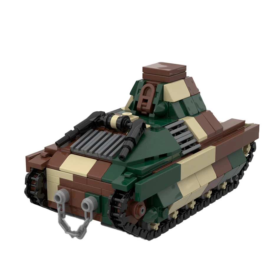 Armee Streitkräfte FCM 36 Licht Infanterie Tank Montage Modell MOC High-Tech Baustein Ziegel Kinder Weihnachten Geschenke Spielzeug