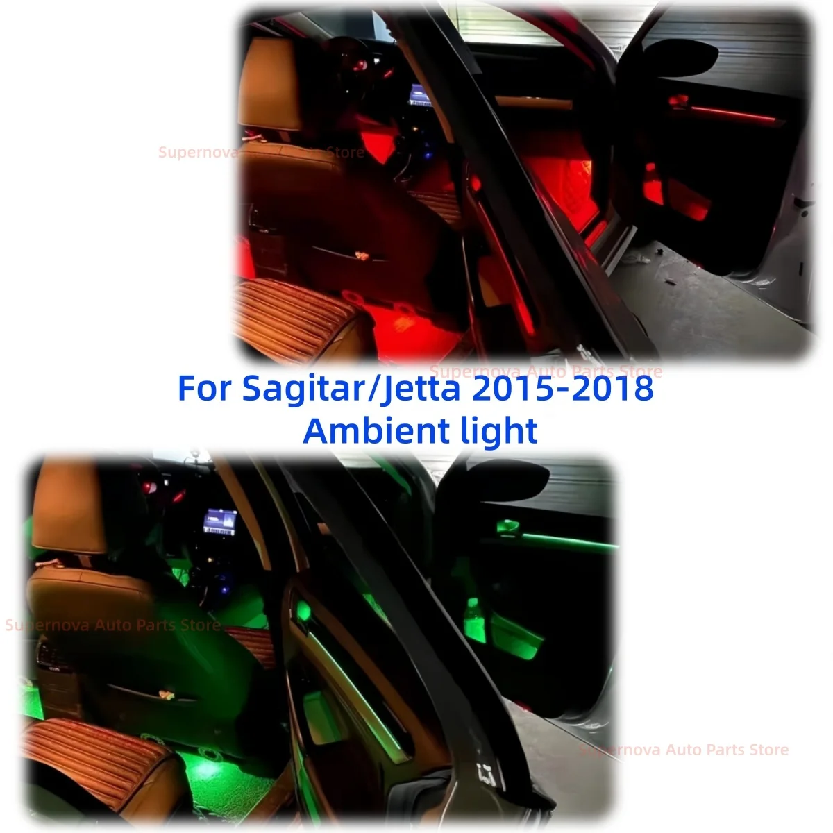 For Volkswagen VW Sagitar/Jetta 2015-2018 LED Ambient Light Automotive Interior Lighting Upgrade Car accessories Atmosphere lamp