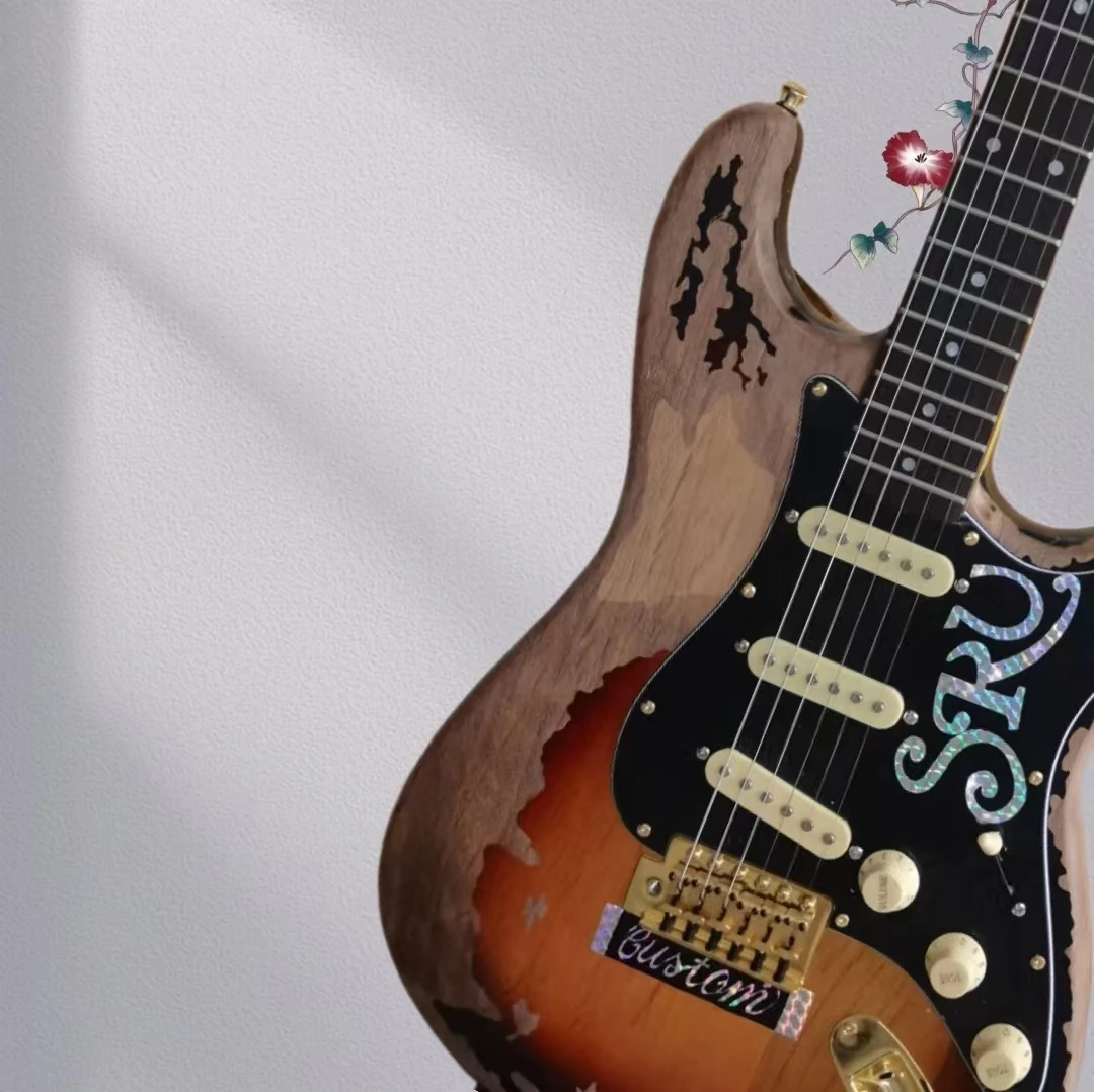 High quality 6-string Vintage Stevie Ray Vaughan Tribute No. 1 electric guitar - Vintage Brown