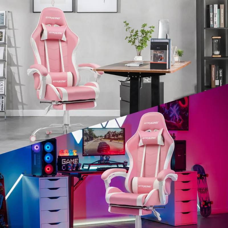 GTRACING Leather Adjustable Ergonomics Gaming Chair