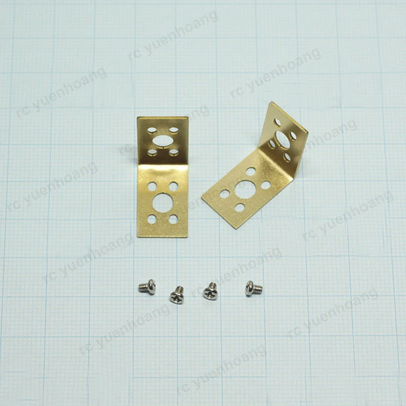 1 paio modello RC barca 030 050 base di montaggio motore staffa in rame installazione orizzontalmente/laterale sedile fissaggio motore di alimentazione fai da te