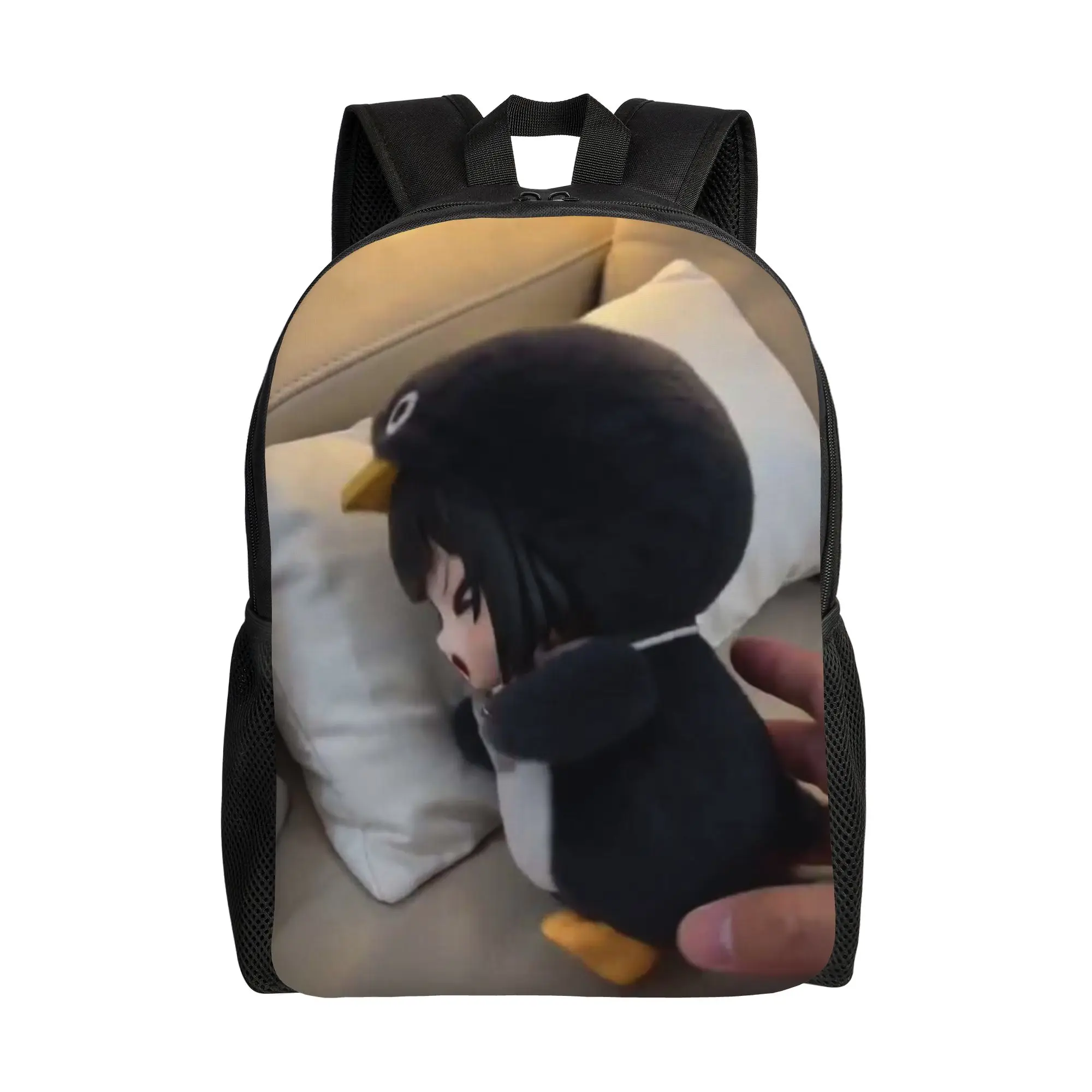 Back to school season Super Quality Gugu Gaga Penguin Anime Plush Doll On Sofa Rucksack  For Women Backpack