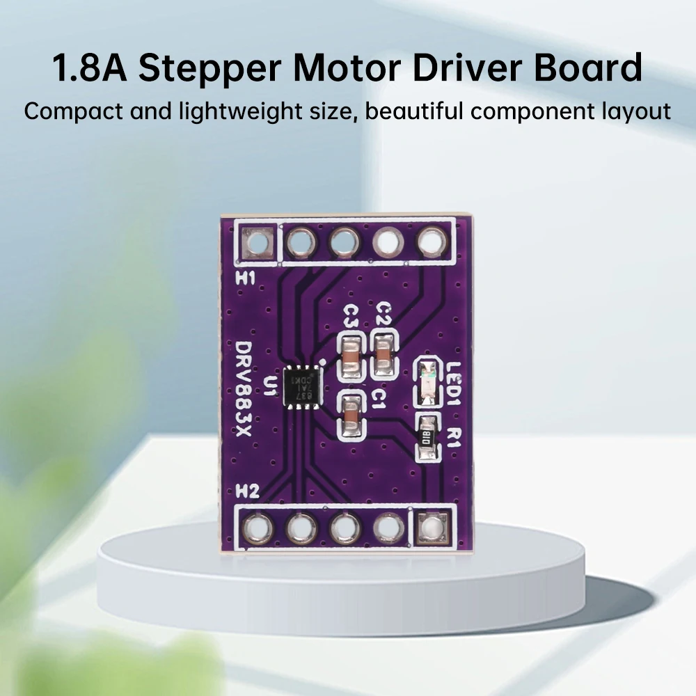H-Bridge Stepper Motor Driver Board, One Way, Two Way, DC, Módulo Driver, Construído em várias proteções, 1.8A, DRV8837