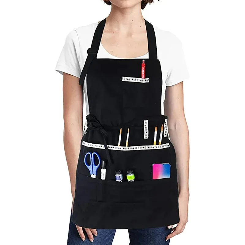 

Fashionable Neck Adjustable Apron for Men and omen Cooking Painting Garden Pottery Restaurant Apron