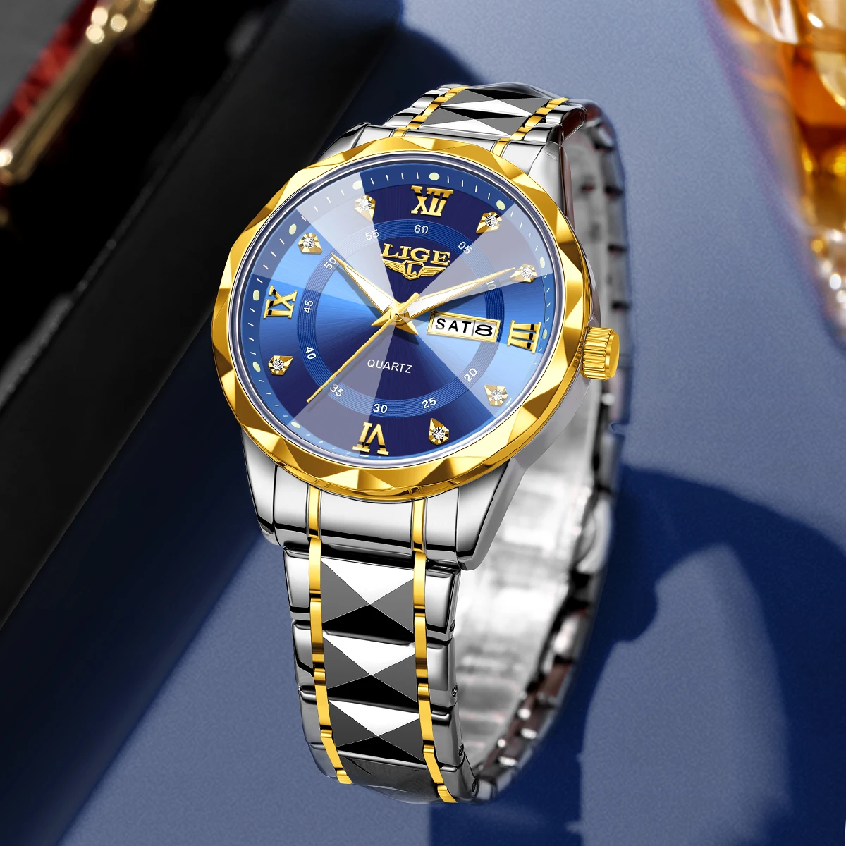 LIGE Original Design Luxury Watch Fashion Classic Business Fashion Waterproof Quartz Watches for Man Calendar Relogio Masculino