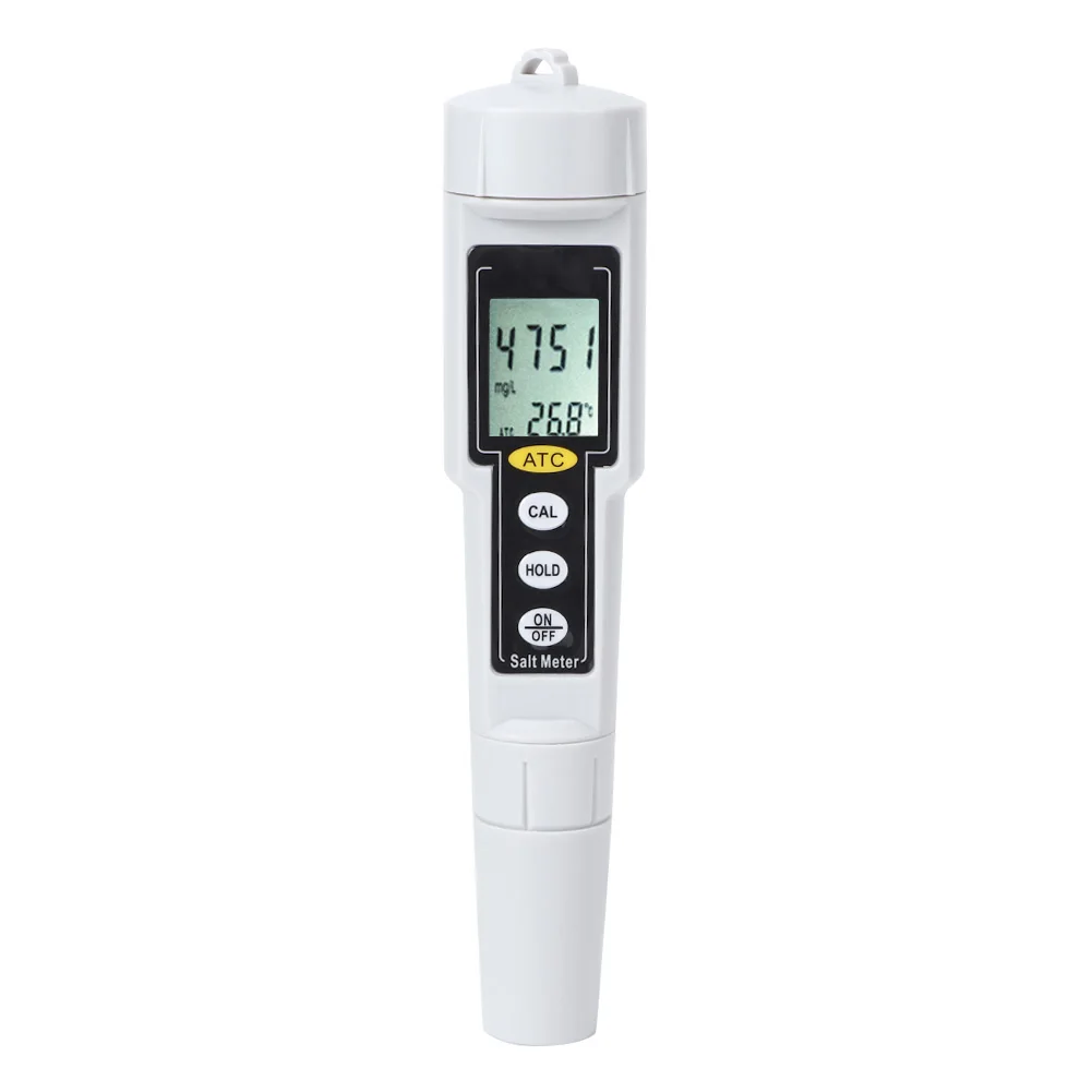 

CT3081 Portable Digital Salinometer Salinity Temperature Humidity Tester Meter for Salt Water Pool