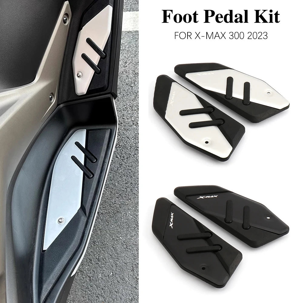 

Motorcycle Footpads Plate Aluminum Alloy Pedal Modified Skid proof Footrest For Yamaha XMAX300 X-MAX 300 XMAX250 XMAX400