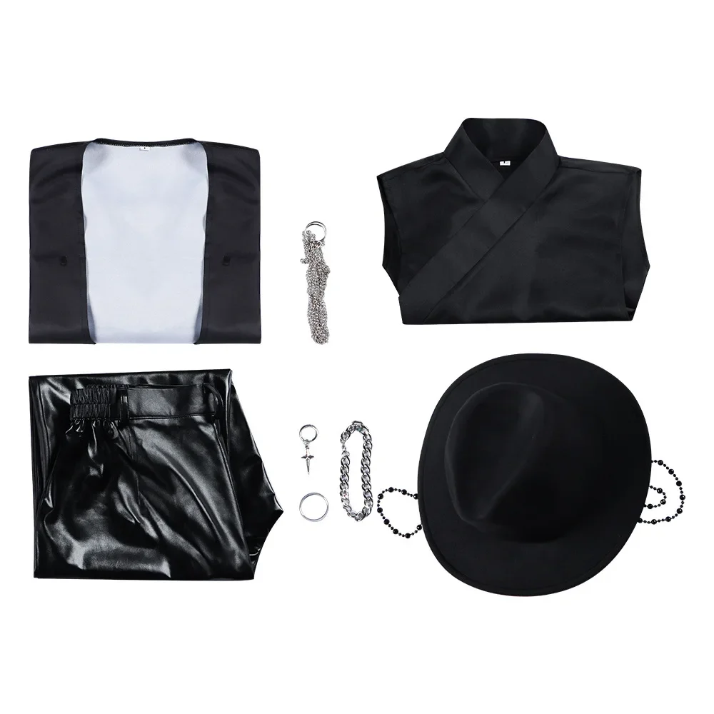 2025 أزياء الهالوين للأولاد KPOP التأثيرية مجموعة لعب الأدوار للحفلات شيطان الصيادين جينو