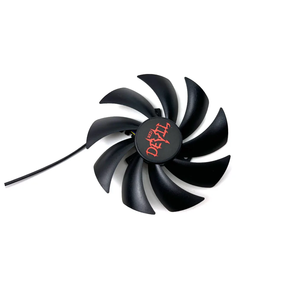 New 4PIN 95MM For POWERCOLOR Radeon RX7600 7600XT Hellhound Graphics Card Replacement Fan