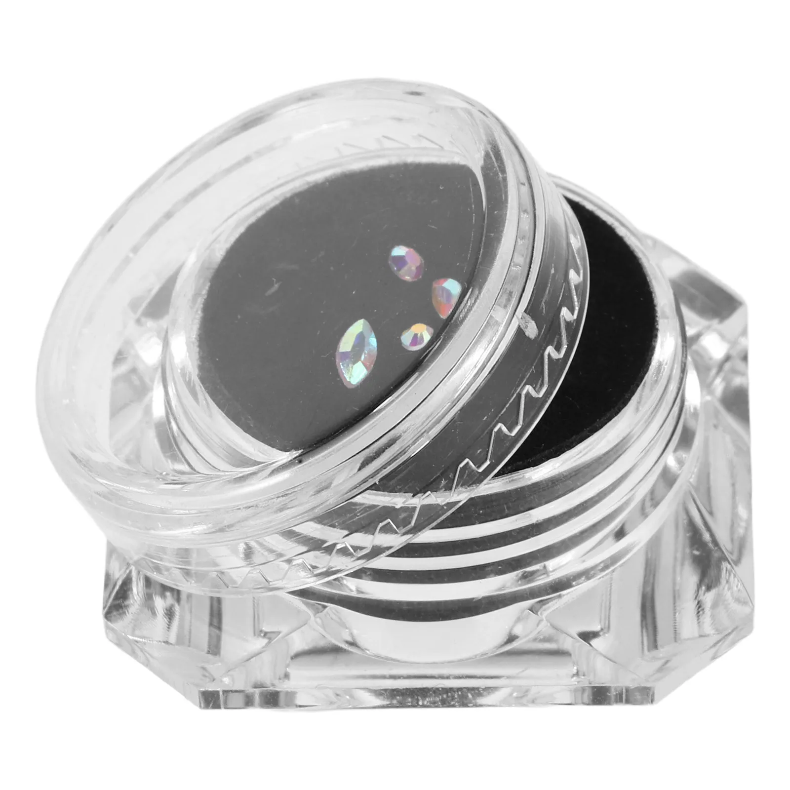 1Set Butterfly Tooth Gems Mini Glossy Clear Iridescent Acrylic Dental Jewelry Decorative Smile Gem DIY Party Accessory