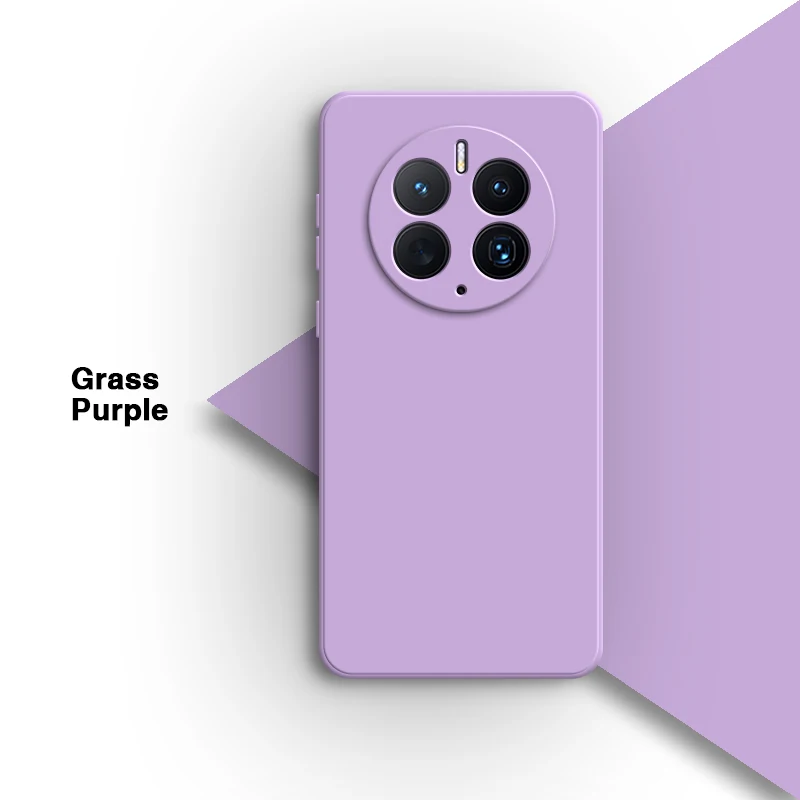 Flüssige Silikon-Handyhülle für Huawei Mate 60 50 40 Pro Plus 50E 40E RS 5G, weiche Original-Schutzhüllen