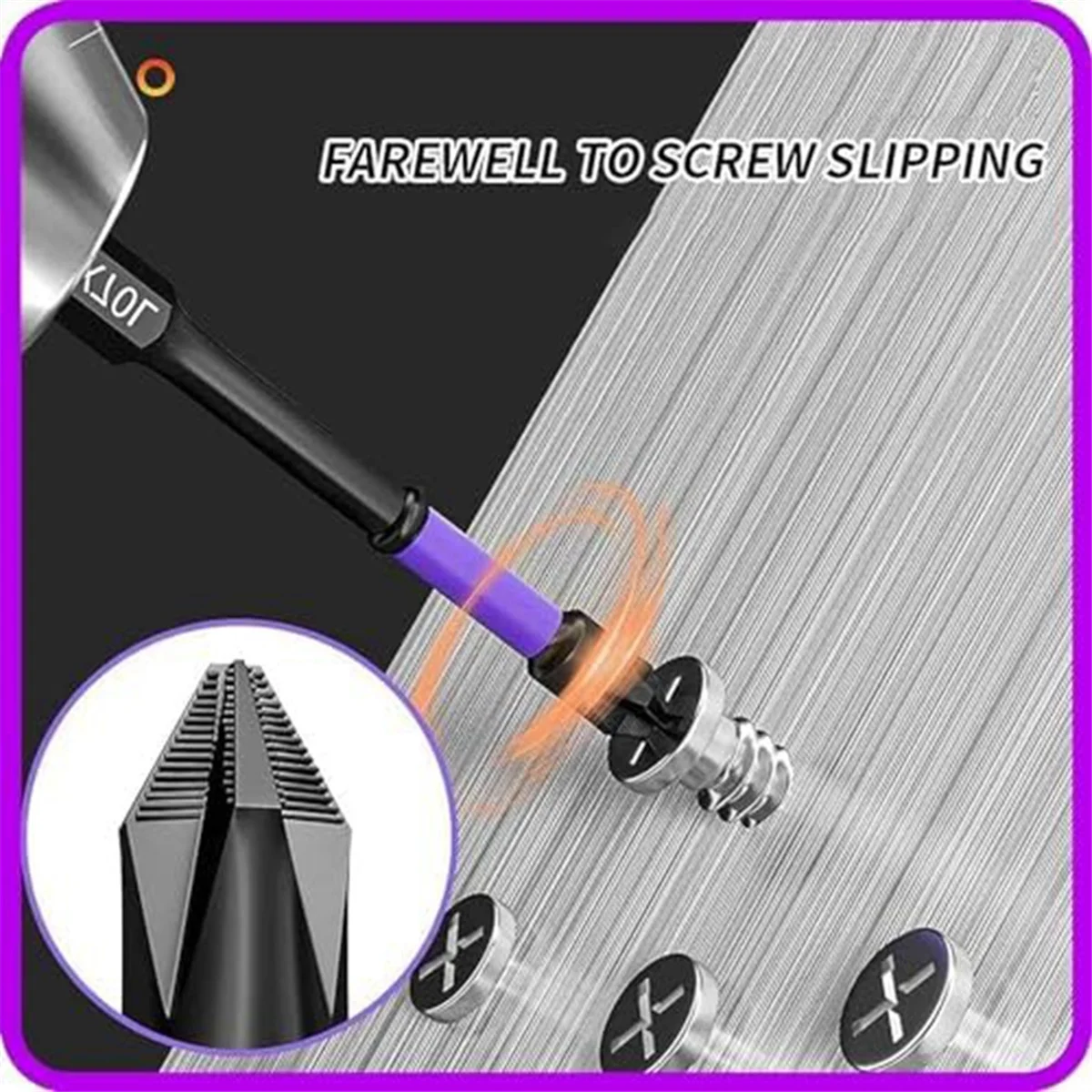 Punte da trapano magnetiche Punte antiscivolo e antiurto con punte per cacciavite Set di cacciaviti magnetici (2 set)