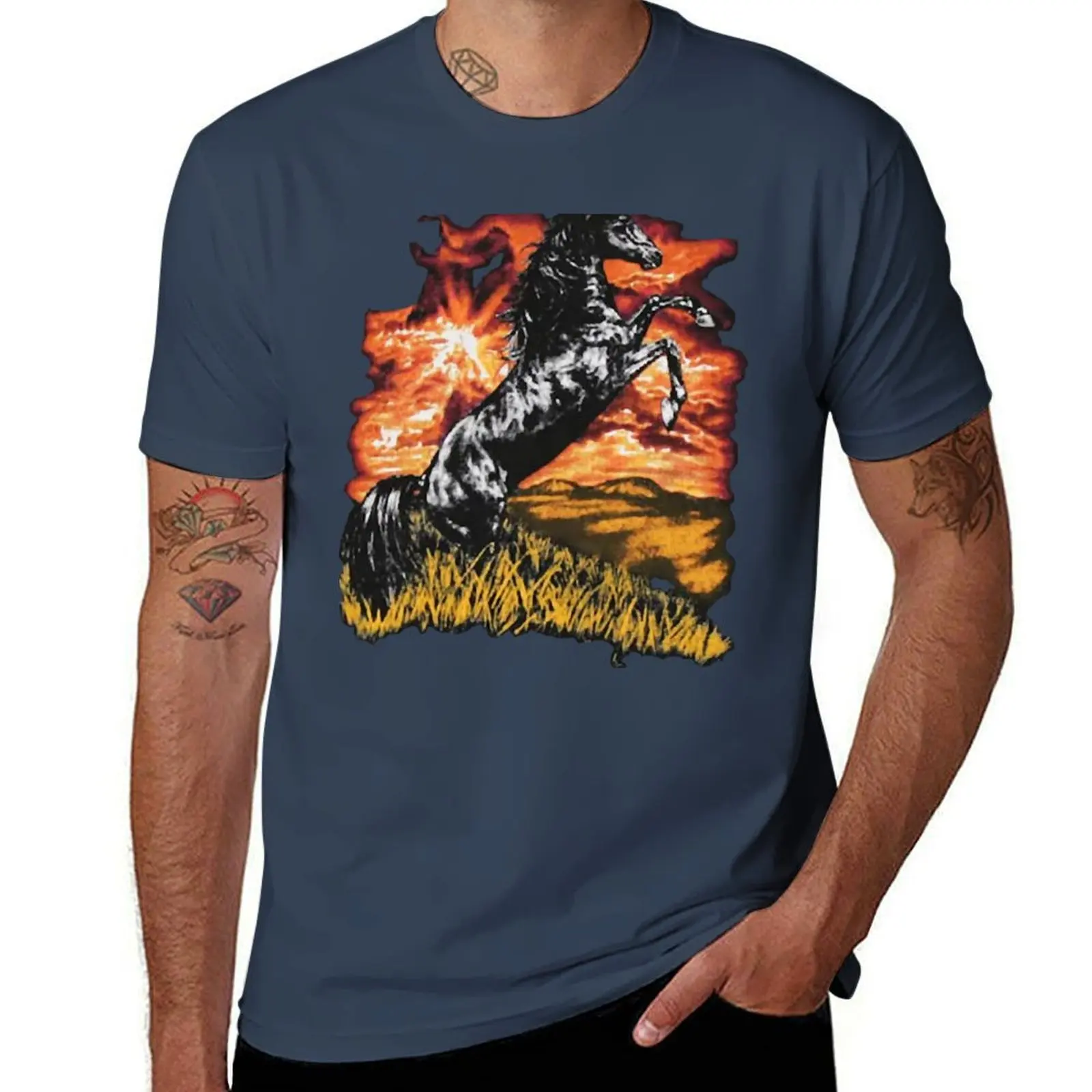 

Charlie Sunny Always Horse Shirt Kelly T-Shirt Casual Trendy Short Sleeve T-Shirt
