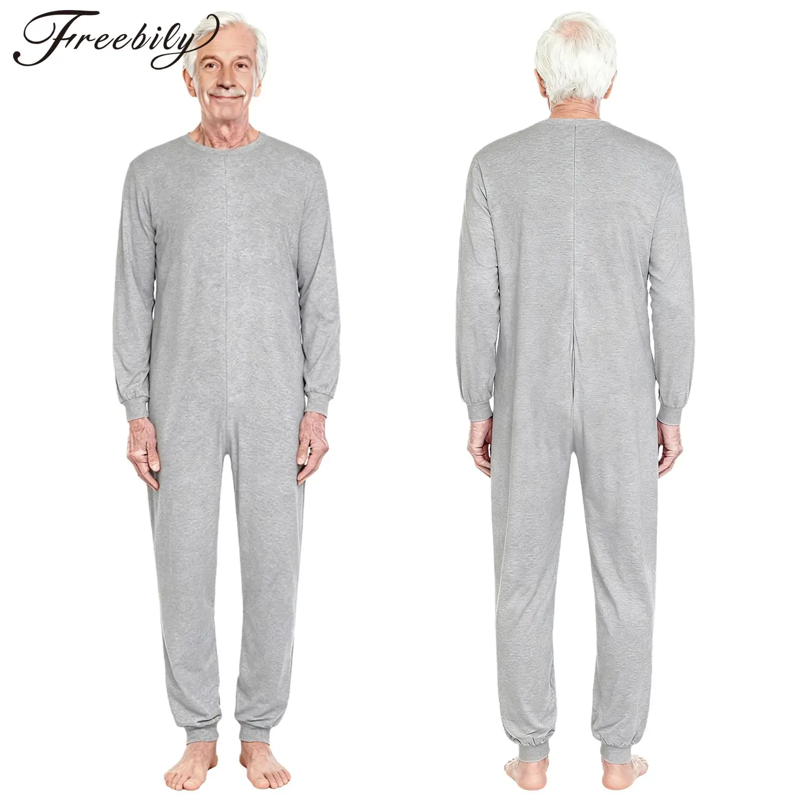 

Adult Dementia Alzheimer Anti-Strip Back Zipper Jumpsuit Sleepwear Homewear Elderly Disabilities Special Needs Adaptive Clothing