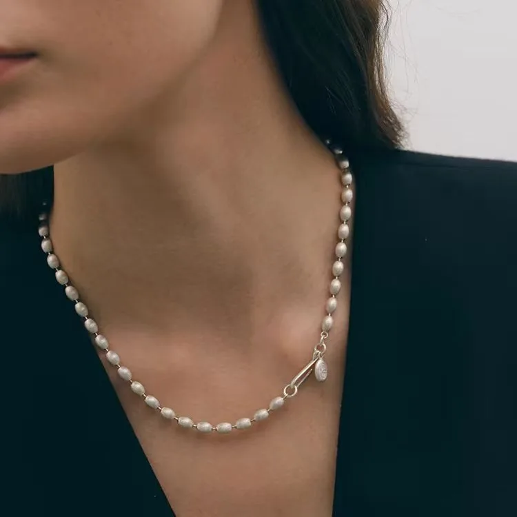 

Jenny&dave Brushed Necklace With Beaded Layering And Collarbone Necklace Necklace Accessories Necklaces For Women