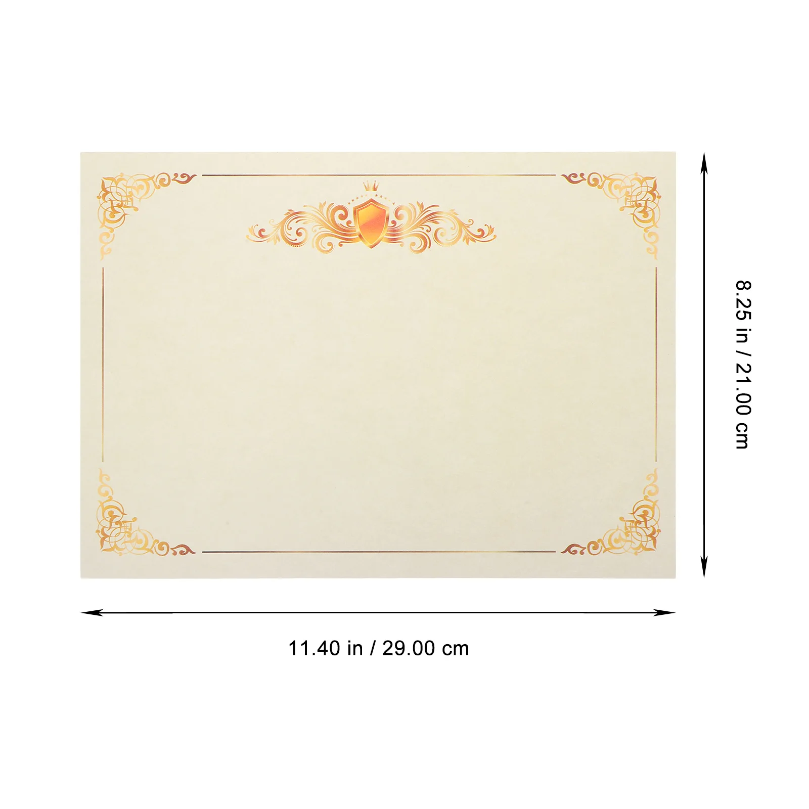 100 ورقة من ورق الشهادات الفارغ على الوجهين للتعرف على الجوائز الأكاديمية والشهادات القابلة للطباعة #2