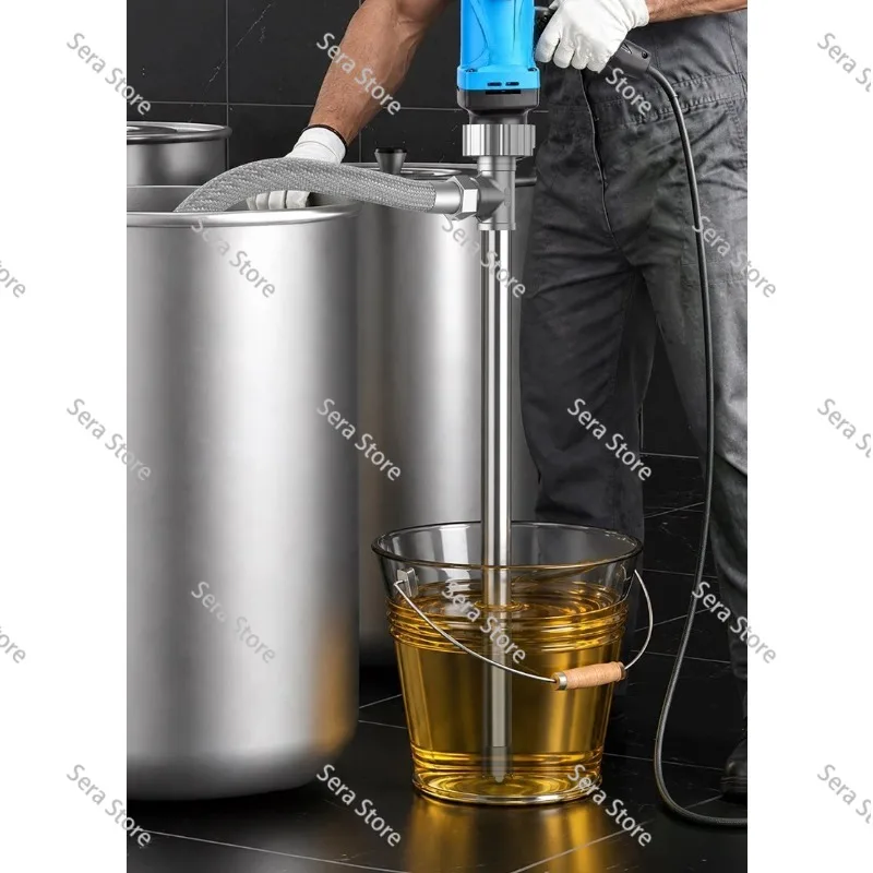 Portable electric suction pump food grade 304 stainless steel wine soy milk insert high temperature resistance
