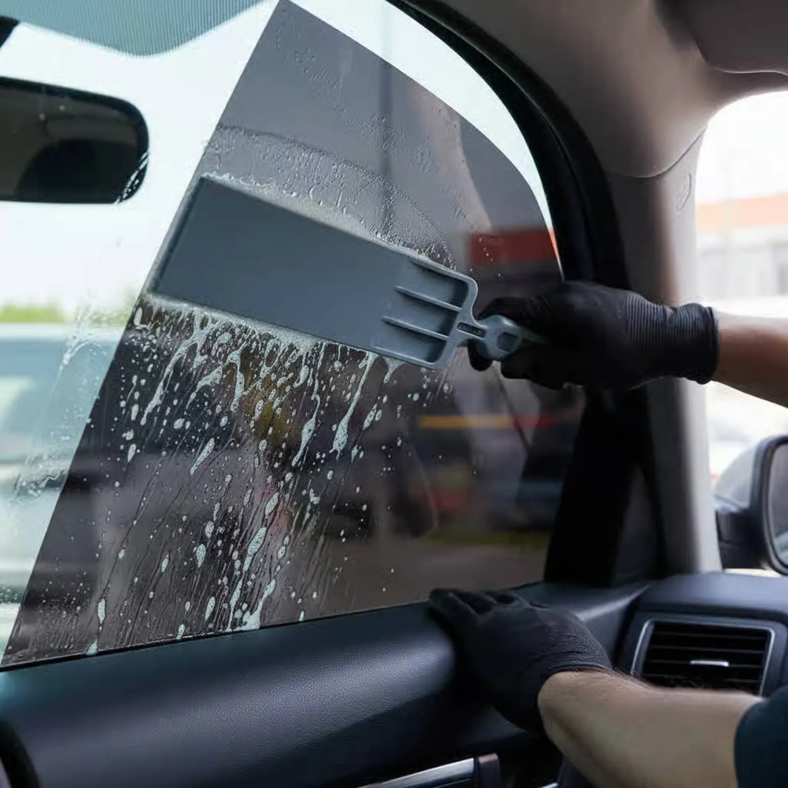 

Long Handle Squeegee Thickened Blade Long Handle Scraper Car Wrap Scraper Professional Grade for Professionals