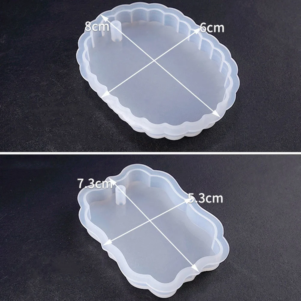 

5Pcs DIY Handmade Jewelry Mold Crystal Silicone Epoxy Mold for Ornaments Hangtag Cake Decoration Jewelry Molds