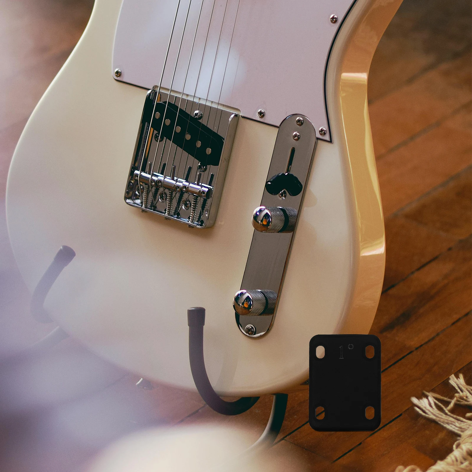 

3Pcs Guitar Neck Shims Plastic Repair Gaskets for Musical Instruments Accessories Guitar Neck Plate Heightening Gasket