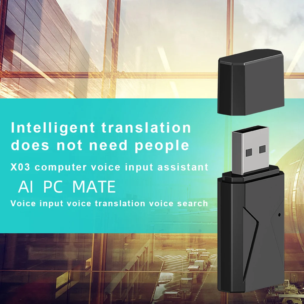 

Portable Smart Microphone Translator 28 Language Translation Speech Recognition Device USB Wireless Translator