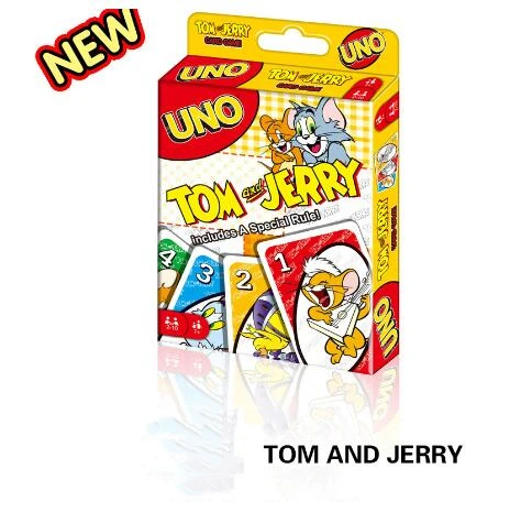 UNO Doraemon Cat and Mouse Family Card Game Entertainment Fun Poker Party Games Playing Cards Kids Toy