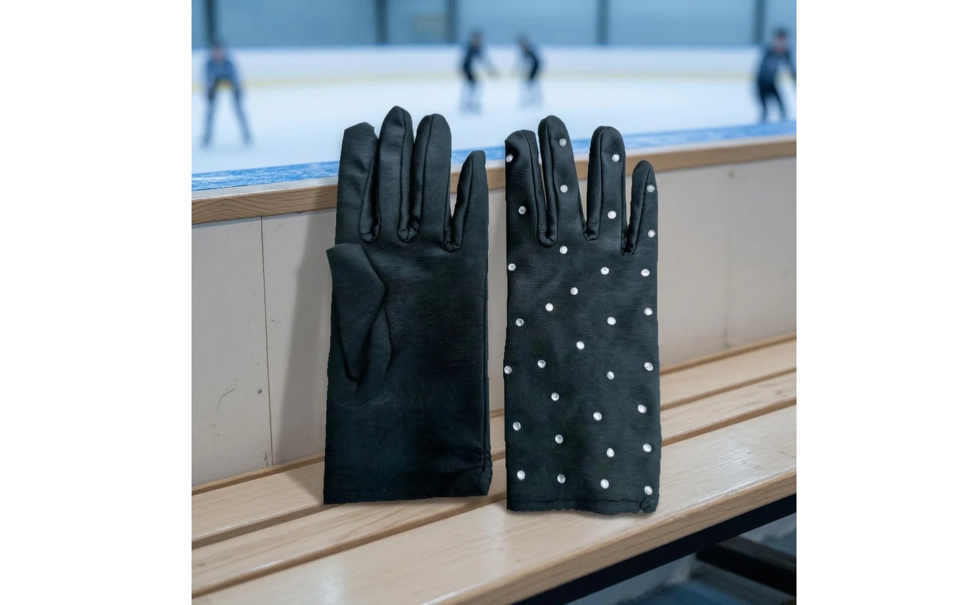 Rhinestone Gloves Sparkling Gloves with Rhinestones Costume Accessory Slim-Fitting Lightweight for Performers