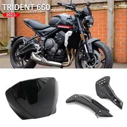 For Trident 660 2021 Motorcycle Parts Windshield Windscreen Deflector And Side Engine Belly Protection Plates Lower Fairing