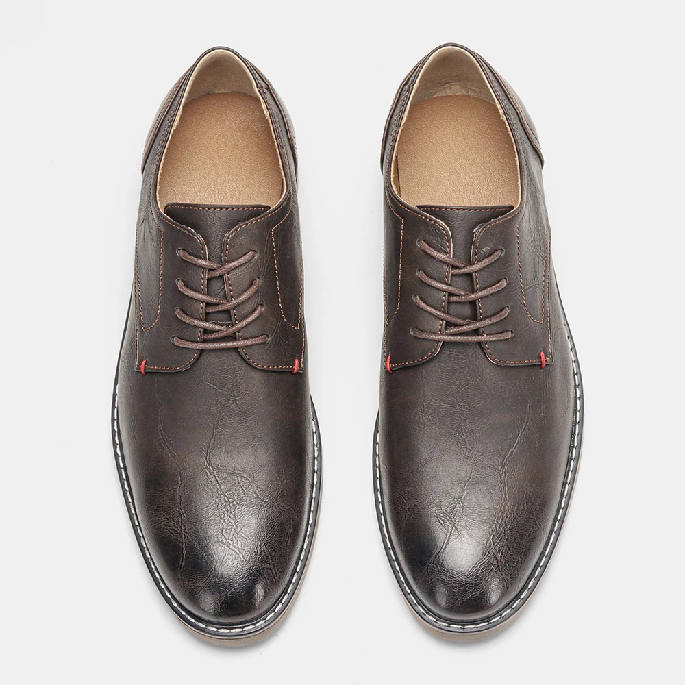 Herrenschuhe Derby-Schuhe für Männer Business-Büro-Stil Herrenschuhe Büroschuhe Formeller Stil Anzugschuhe – Detail 8