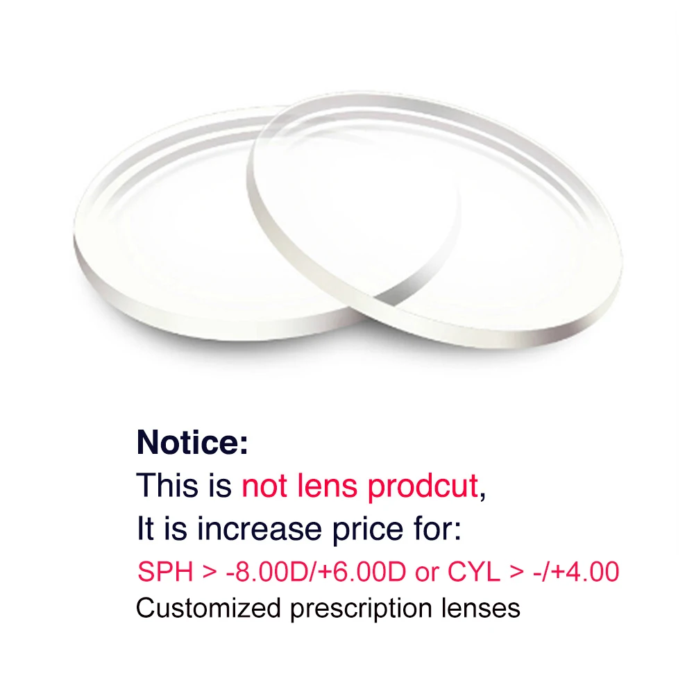 This can't be order alone,Customized Prescription Lenses Extra Cost Use Only If you place orders alone, we will not shipment