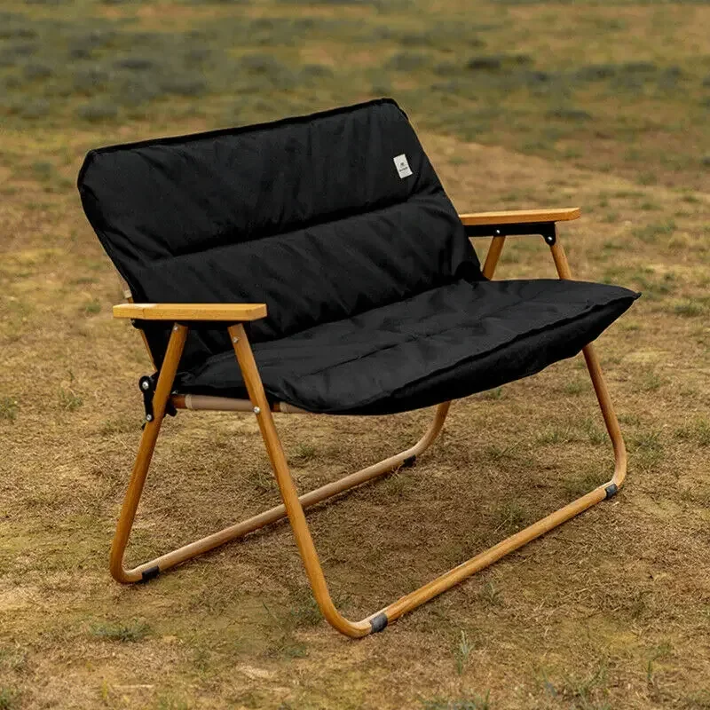 Padded Quilt Camping Chair Cushion for Outdoor Folding Garden Camping Seat Mat With Fasten Strap Chair Cushion New