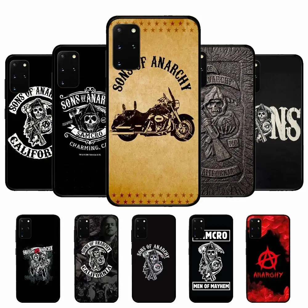 Funda de teléfono Sons Of Anarchy TV para Samsung S 24 Fe 25 Ultra Plus 20 Lite 21 30 22 23 24 22 Ultra 5G Fundas
