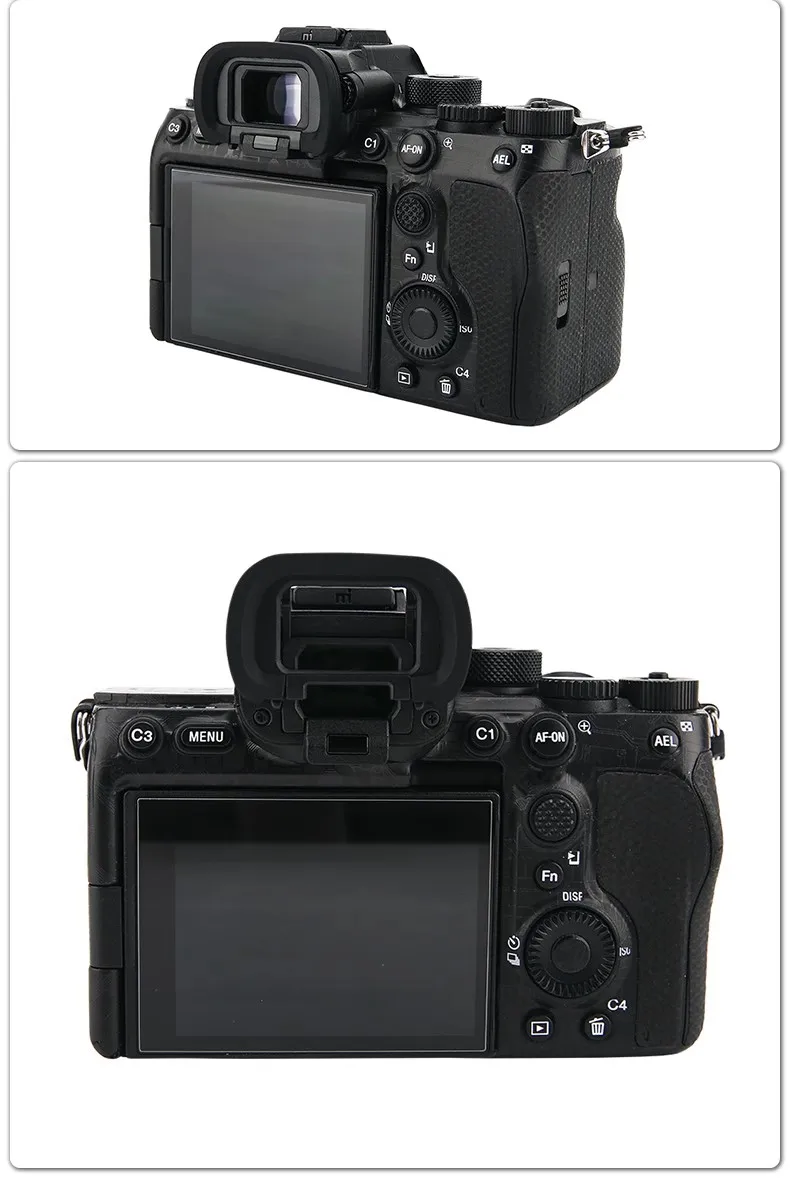 FDA-EP19 FDAEP19 عدسة الكاميرا المطاط ABS سيليكون كأس العين العدسة فنجان العين لسوني A7R5 A7RV A7M4 A7SM3 A1 A7SIII A7S3 a7 IV