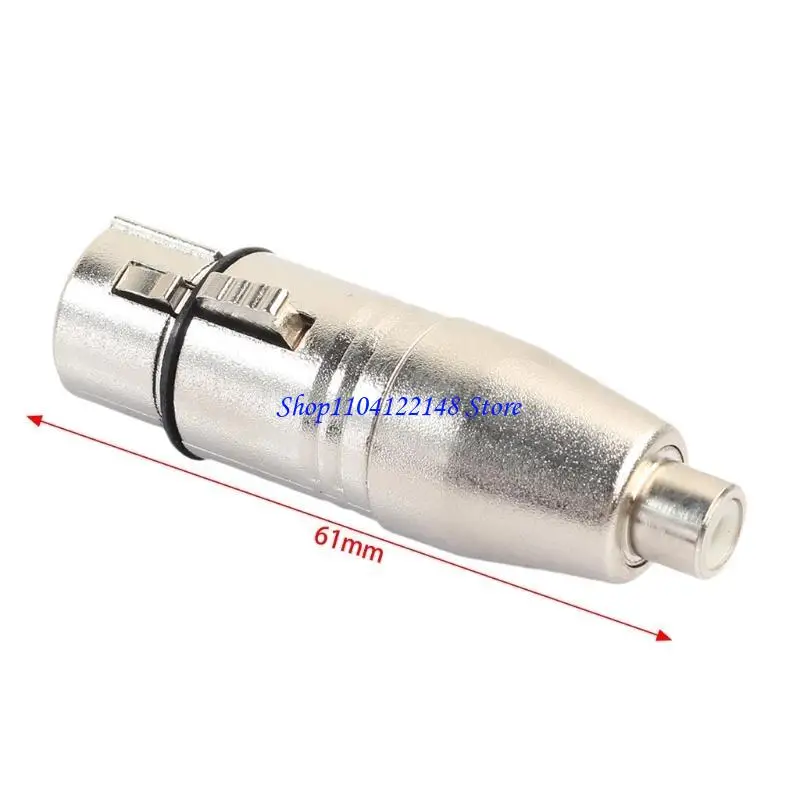 

P9FA 2Pcs/Lot XLR Female To RCA Female Adapter Connector For Microphone Speaker