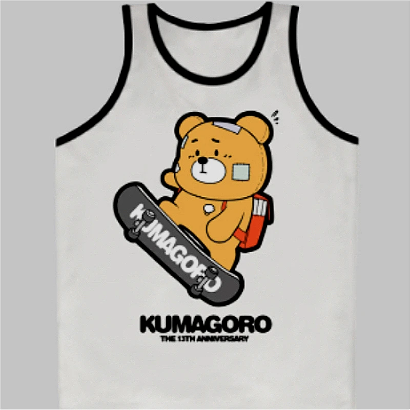 2024 Limited Edition KUMAGORO Tank Tops,  Cute Bear Sleeveless Singlet, Men\'s Undershirt Male Fitness Muscle Vest M L XL XXL 3XL