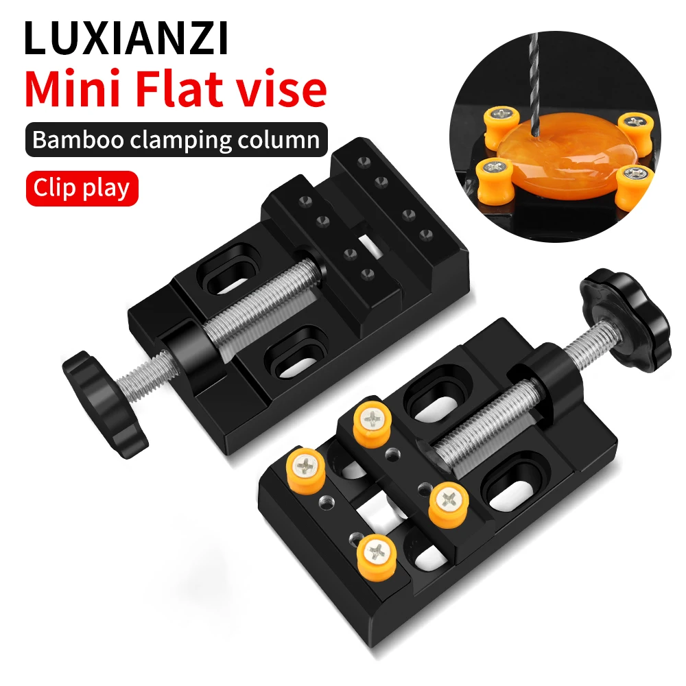 

Миниатюрный сверлильный пресс LUXIANZI 1-55 мм, тиски, зажим для DIY резьбы, ремесла, инструменты для ремонта ювелирных изделий и часов, многофункциональные настольные тиски
