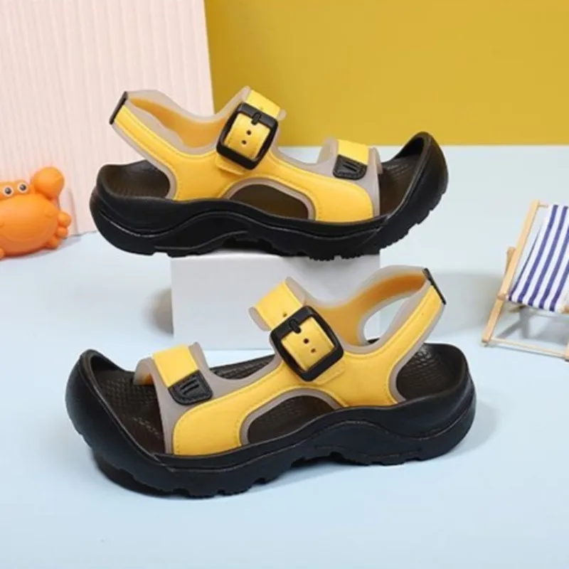 

Non Slip Aquatic Hiking Sandals for Kids Adults Waterproof Beach Wading Shoes Anti Slip River Tracing Family Outdoor Shoes