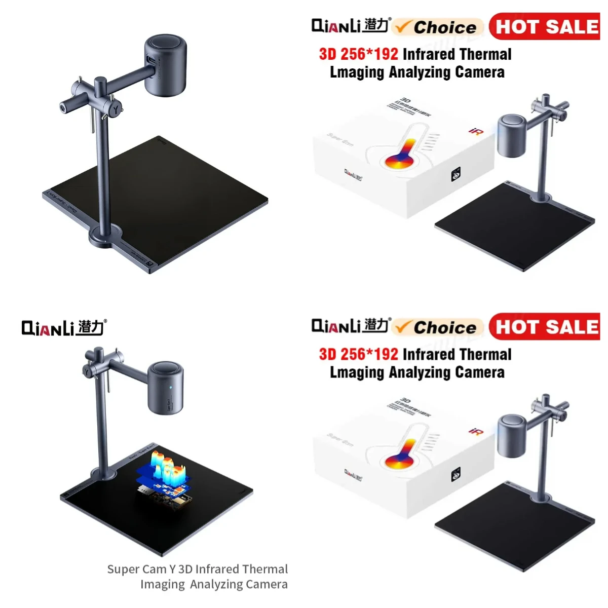 Gold Seller Qianli Super Cam Y 3D 256*192 Thermal Lmaging Analyzing For Phone PCB Thermal Diagnosis Instr