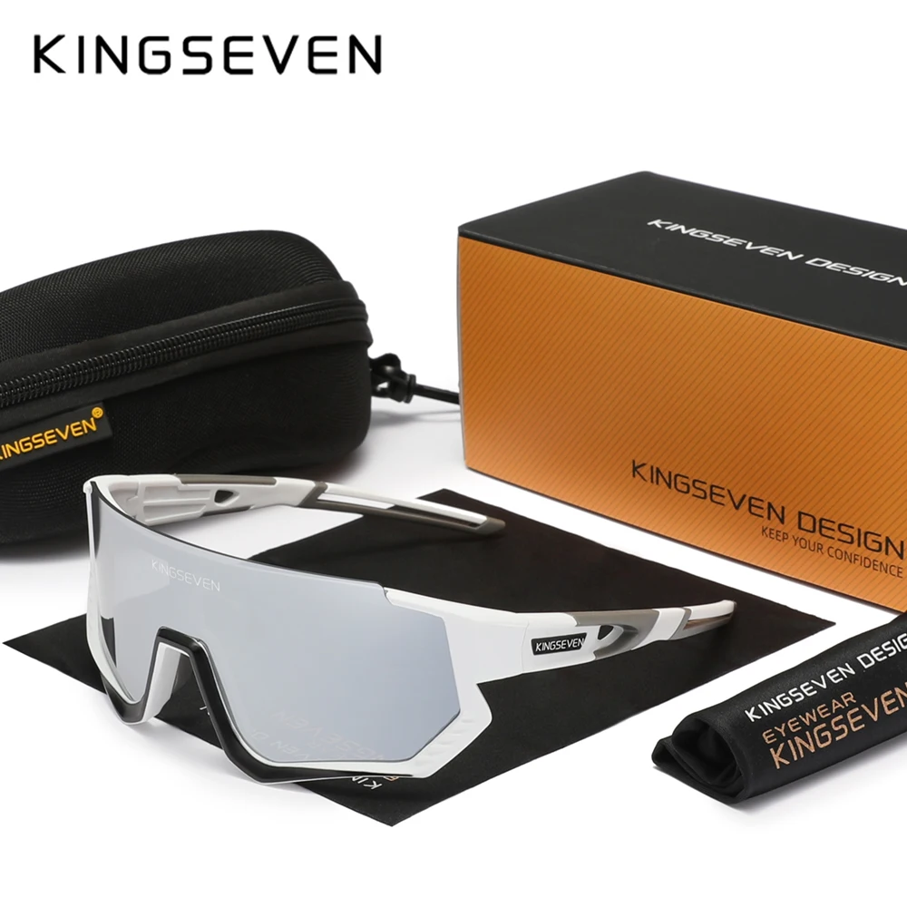 KINGSEVEN Cycling Anti-UV400 Sunglasses Men Women Bicycle Glasses UV400 Sunscreen Bike Climbing Sports Eyewear Riding Equipment