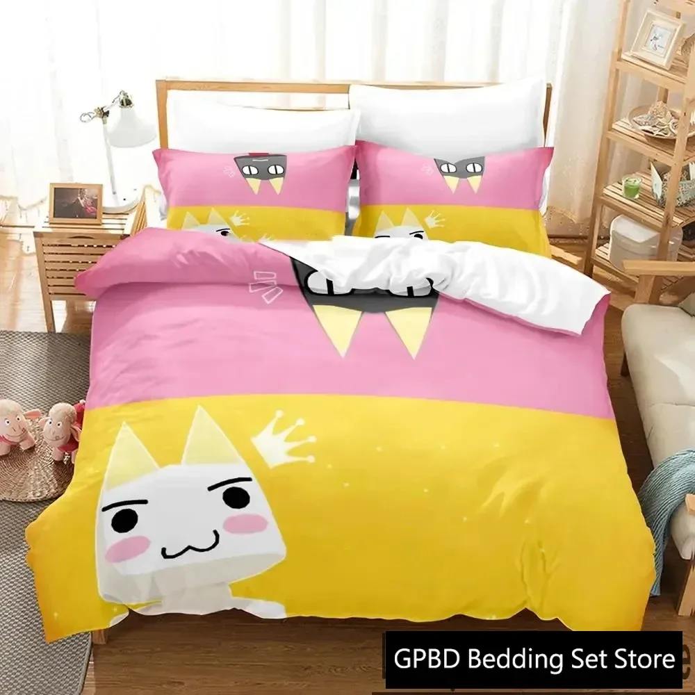 3D Print Toro Inoue Anime Doko Demo Issyo Bedding Set Boys Girls Twin Queen King Size Duvet Cover Pillowcase Bed boys Adult