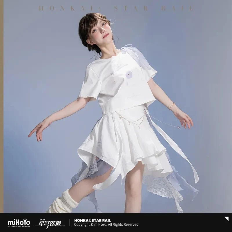 miHoYo Game Robin Skirt Official Honkai Star Rail Robin Theme Series Skirt Anime Costume Fashion Short Skirt Cosplay Xmas Gifts