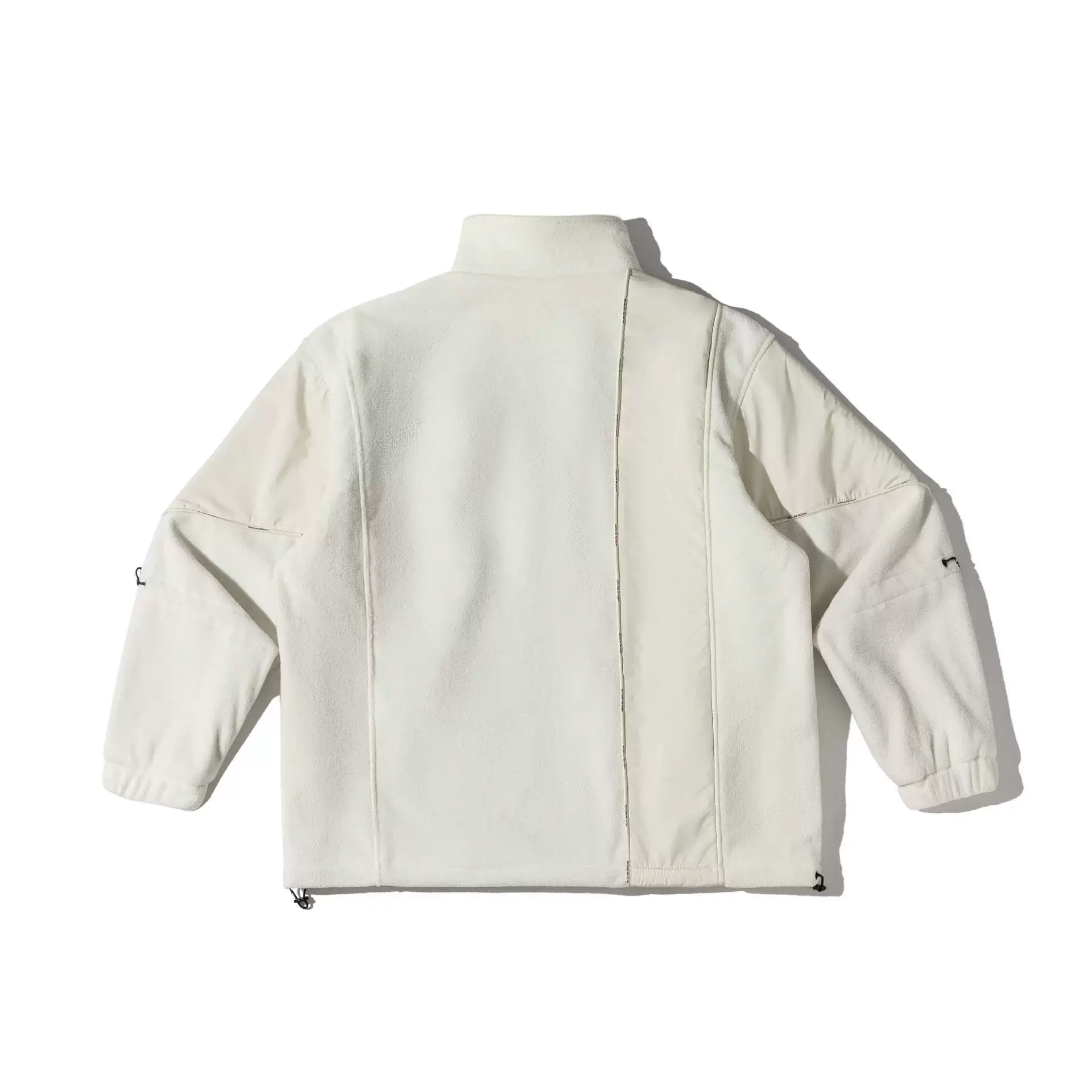 Men‘s Patchwork Design Fleece Jacket 2026 Winter Loose Casual Trendy Brand Warm Coats Streetwear