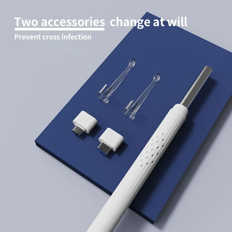 Smart Visual Medico Otoscopio Ear Cleaner Ear Endoscope Earpick Camera Ear Wax Remover Tool Ear Picker Ear Stick IPX6