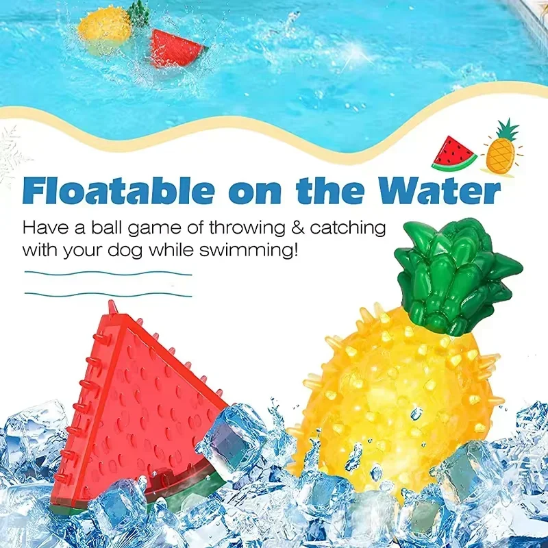 Jouet en Mâcher Rafraîchissant Pour Animaux De Compagnie, Pour Chiens Et Chats, Ananas, Citron, En Forme De Fruits Congelés