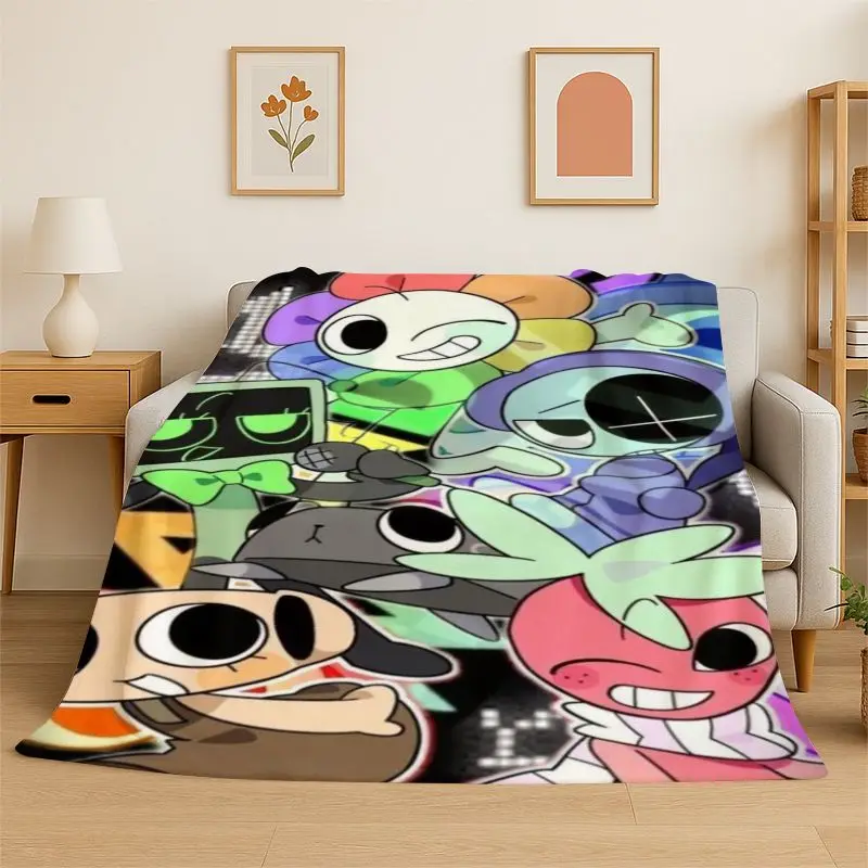 Game Dandy World Cartoon Soft Flannel Throw Blanket,Warm Cozy Blanket for Bed,Couch,Sofa,Bedroom,Living Room,Travel,Camping