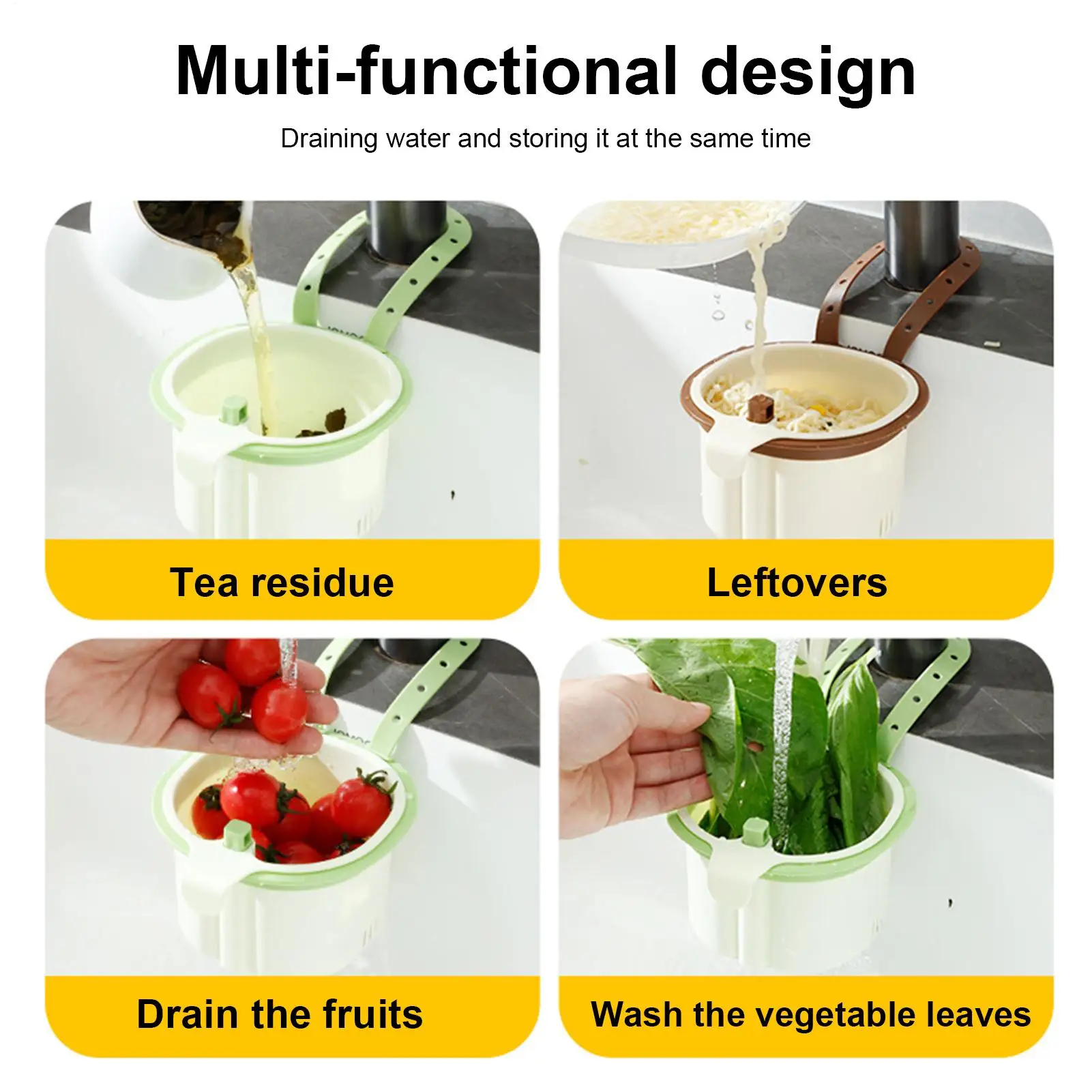 

Сливная корзина для раковины, подвесная корзина, смеситель с отделением остатков, стеллаж для хранения фильтрации, кухонный стеллаж для хранения фильтра, сливная стойка