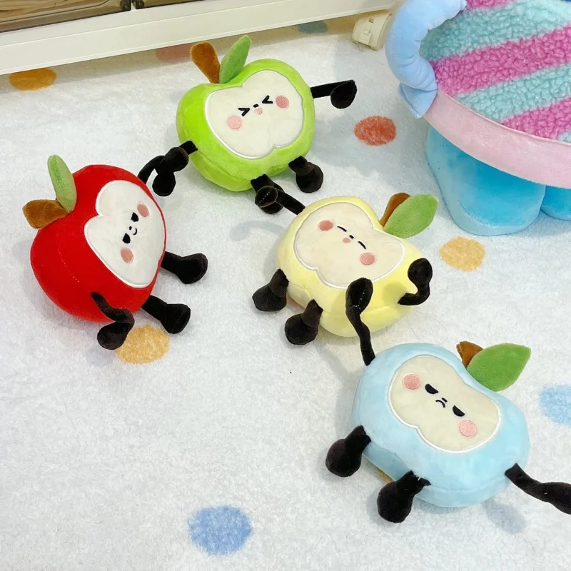 Kawaii Apple Plush ของเล่นหมอนตุ๊กตา Apple Plush จี้ผลไม้ Plush Key CHAIN เด็กวันเกิดคริสต์มาสของขวัญตกแต่งกระเป๋า 13 ซม